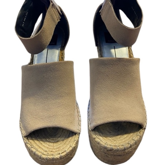Dolce Vita  Suede Straw Wedge | Espadrille | Size: 8 - Picture 1 of 6